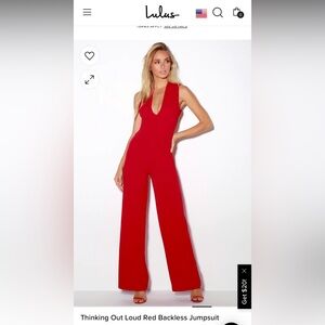 Lulus Red Jumpsuit
